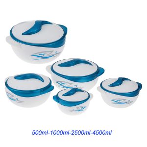 Set of 5 Round Thermal Insulating Pots for Food Storage - Image 3