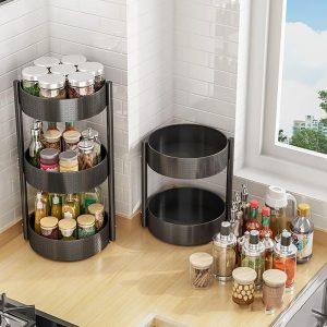 Carbon Steel Rotating Spice Rack - Image 6