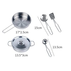 Pretend Children’s Kitchen – Grey - Image 5