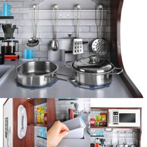 Dark Wooden Pretend kitchen - Image 3