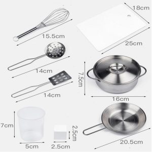 Premium 2PCS Kitchen Pretend Play With Fridge - Image 3