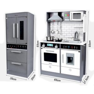 Premium 2PCS Kitchen Pretend Play With Fridge - Image 4