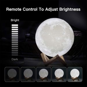 Rechargeable LED Moon Light with Remote Control 15-cm - Image 4