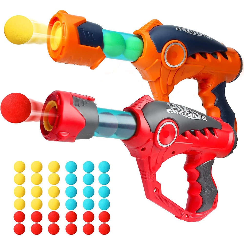 2Pieces Set Foam Ball Popper Air Guns Toy Official site