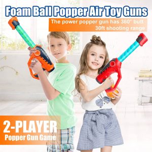 2-Pieces Set Foam Ball Popper Air Guns Toy - Image 2