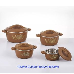 Set of 4 Round Thermal Insulating Pots for Food Storage - Image 4
