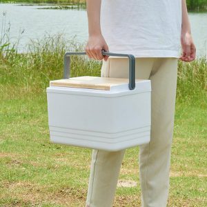 Camping Cooler With Wooden Lid - Image 5