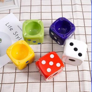 Ceramic Dice Ashtrays - Image 2