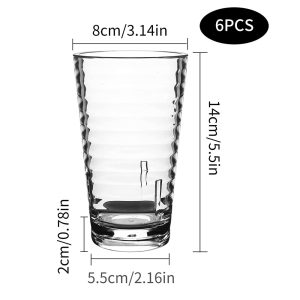 water glass set of 6 - Image 4