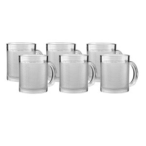 Unique Design Glass Cups X 6 - Image 3