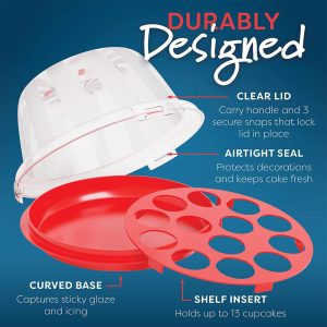 Cupcake Carrier with Lid and Handle - Image 3