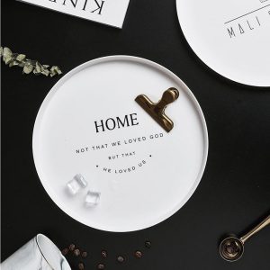 Melamine Round serving tray 28 cm - Image 3