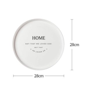 Melamine Round serving tray 28 cm - Image 4