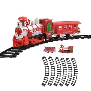 Battery Operated Steam Train Track with Light & Sound 235cm Track - Image 1