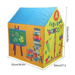 School, Tent Play House for Kids With 50Pcs Colored Ball - Image 4