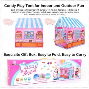 Candy House, Tent Play House for Kids - Image 6