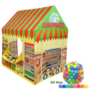 Super Store, Tent Play House for Kids With 50Pcs Colored Ball - Image 3