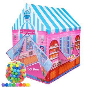 Candy House, Tent Play House for Kids With 50Pcs Colored Ball - Image 3