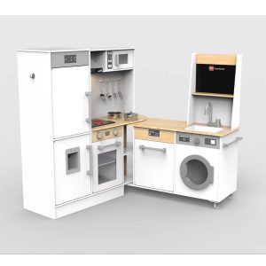 Wooden Children's Kitchen - White - Image 2