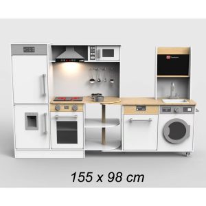 Wooden Children's Kitchen - White - Image 4