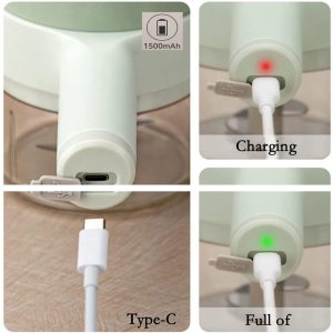 4 in 1 Handheld Electric Vegetable Cutter Set - Image 2