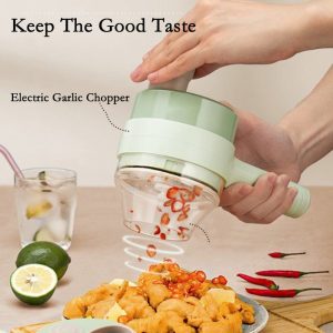 4 in 1 Handheld Electric Vegetable Cutter Set - Image 5