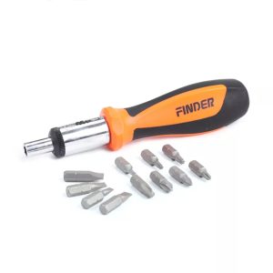 Finder, 13Pcs Ratchet Screwdriver And Bits Set - Image 3