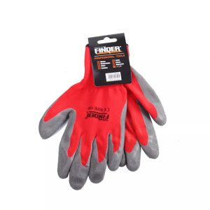 Finder, Red Latex Rubber Palm Coated Work Safety Gloves - Image 3