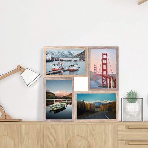 Wood Photo Frame - 4 Frames 10 x 15 cm - Image 1