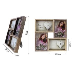 Wood Photo Frame - 4 Frames 10 x 15 cm - Image 2