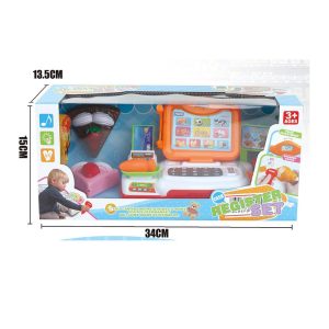 Cash Register Set Pretend Kids Toys Machine Supermarket - Image 3