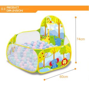 Kids Play Tent House With 100 Pit Balls - Image 2