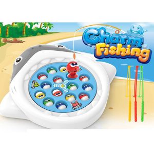 Charm Fishing Game 15 Fish with 3 Rod with Music - Image 1
