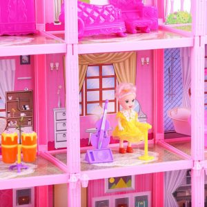 Pink house Large Doll House - Image 4