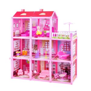 Pink house Large Doll House - Image 1