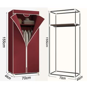 70cm Wardrobe Hanger 2 Layer - Image 2