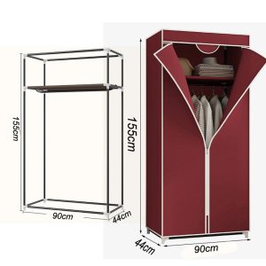 90cm Wardrobe Hanger 2 Layer - Image 2