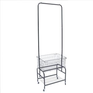 Clothes Stand Laundry Hanger, Shoe Rack & Metal Baskets - Image 7