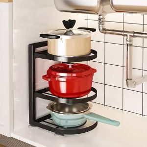 Under Sink Adjustable Pots & Pans Rack - Image 3