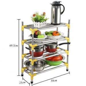 Multifunctional Stainless Steel Shoe Rack and Storage Rack - Image 5