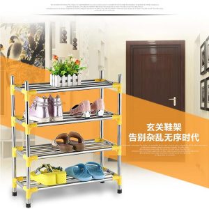 Multifunctional Stainless Steel Shoe Rack and Storage Rack - Image 3