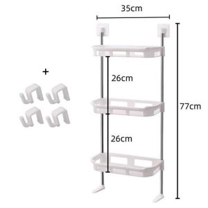 Wall Mount Bathroom Rack Organizer - Image 6