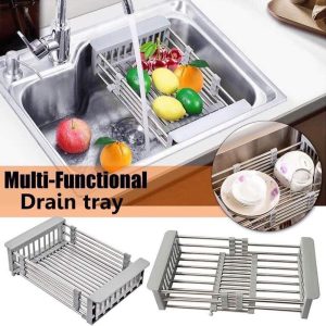 Multifunctional Kitchen Sink Drain Rack - Image 1