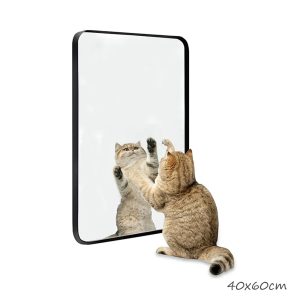Rectangular Black Frame Mirror 40x60cm, HB-78-60 - Image 1