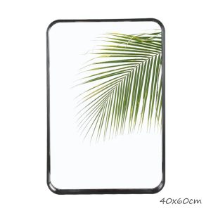 Rectangular Black Frame Mirror 40x60cm, HB-78-60 - Image 3