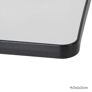 Rectangular Black Frame Mirror 40x60cm, HB-78-60 - Image 4