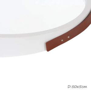 White Round Makeup Wall Mirror HB-88 - Image 4