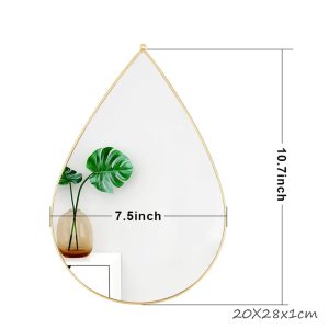 Tear Decorative Mirror Set of 6, HB-98-SD6 - Image 4