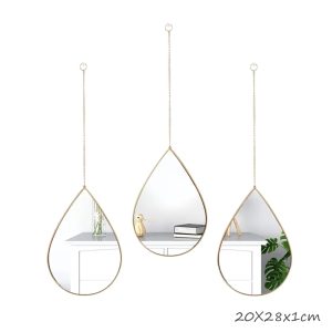 Tear Decorative Mirror Set of 6, HB-98-SD6 - Image 6