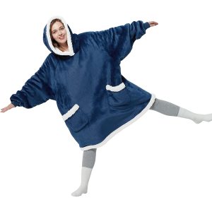 Wearable Blanket Hoodie - Soft Plush Textile Hooded Blanket - Image 10